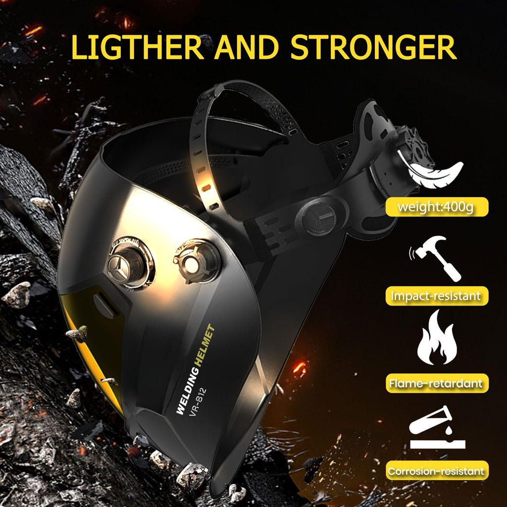 Auto Darkening Welding Helmet True Color Solar Powered D864273