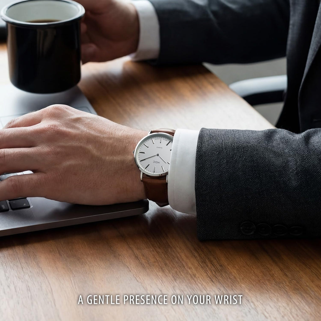 Minimalist Dress Watch Ultra Thin Leather Band F861