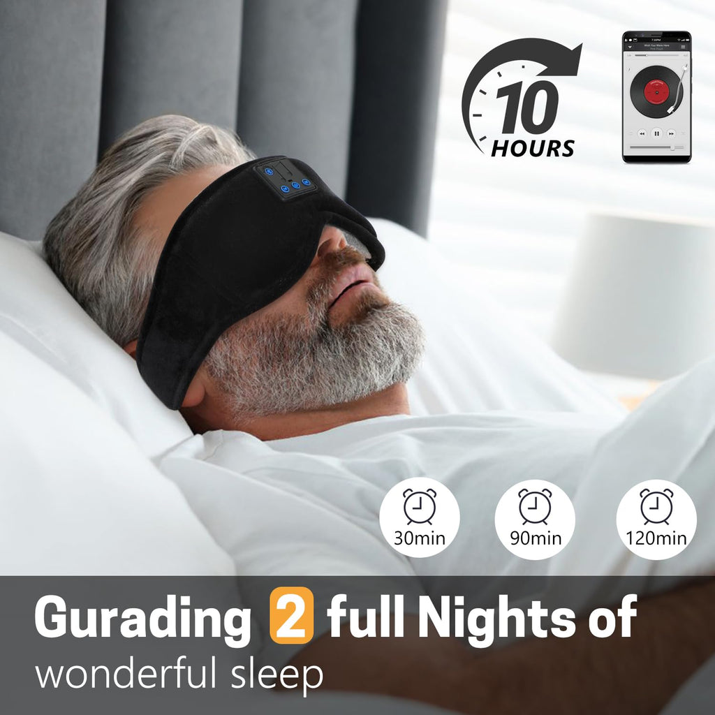 Sleep Mask with Bluetooth Headphones 3D Contour Blackout A5110