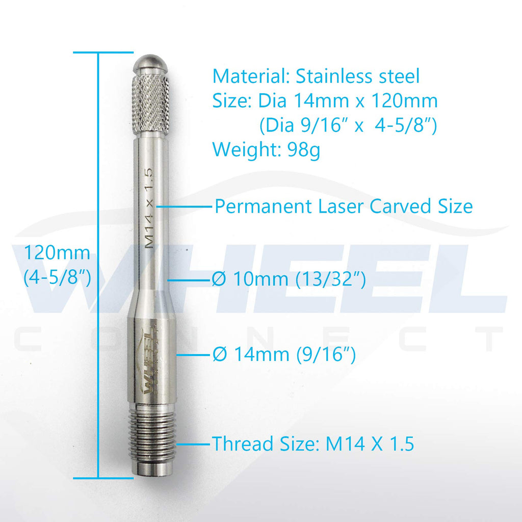 M14X1.5 Stainless Steel Wheel Alignment Pin E8569