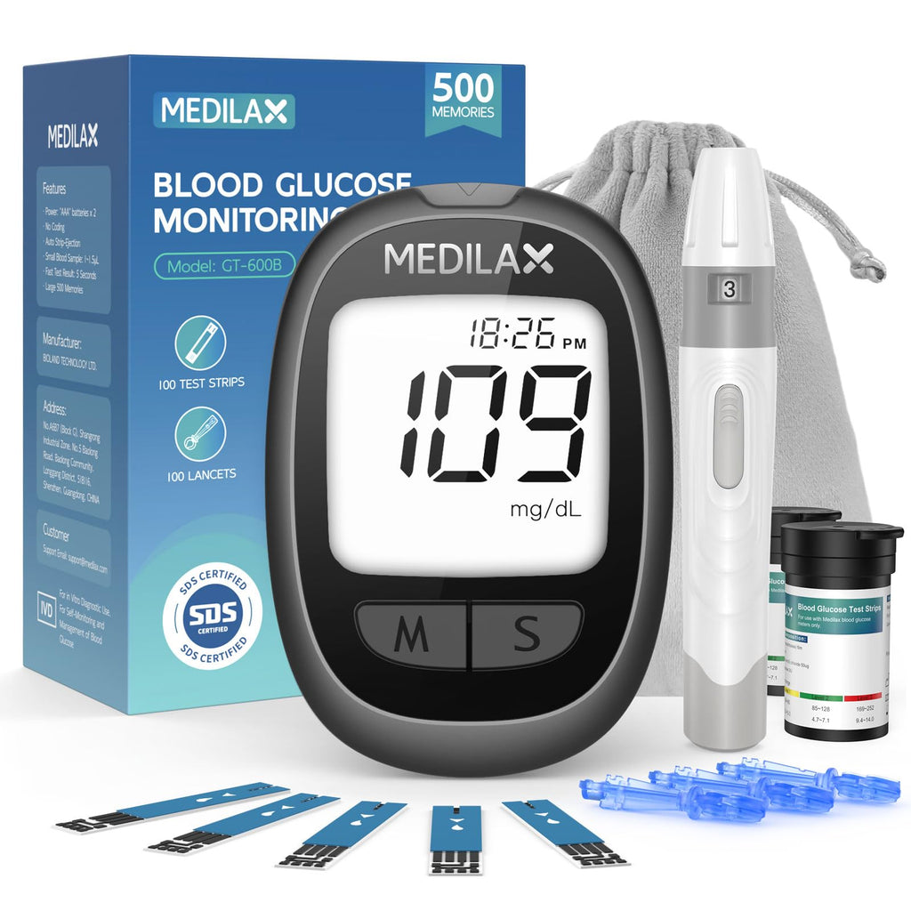 Blood Glucose Monitor Kit with 100 Strips S941