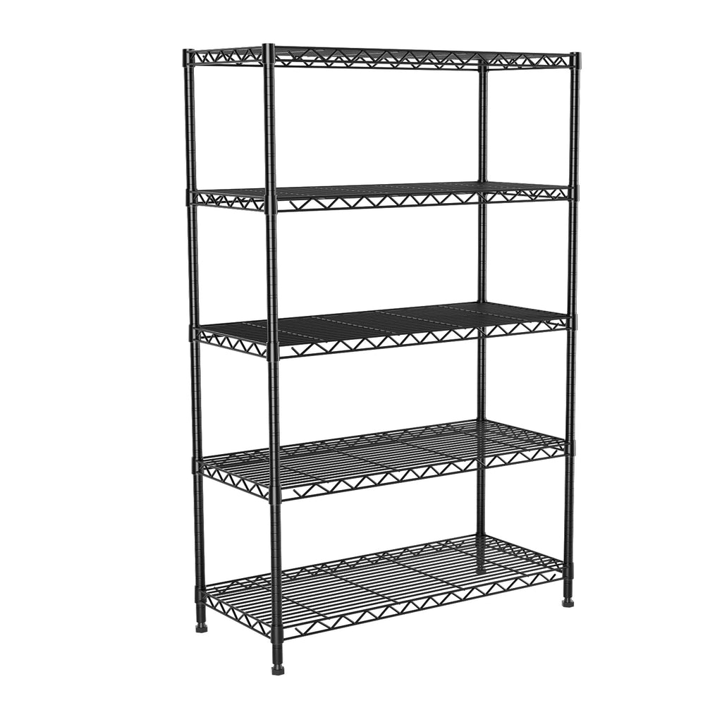 5-Tier Heavy Duty Metal Shelving Unit on Lockable Wheels K66119