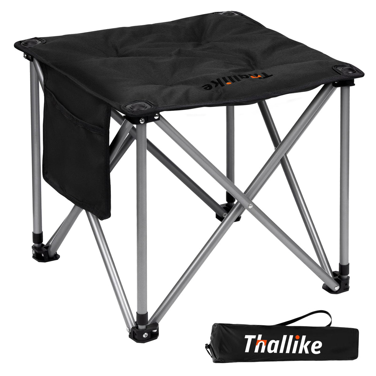18 Inch Oversized Padded Camping Stool with Storage Bag K85090
