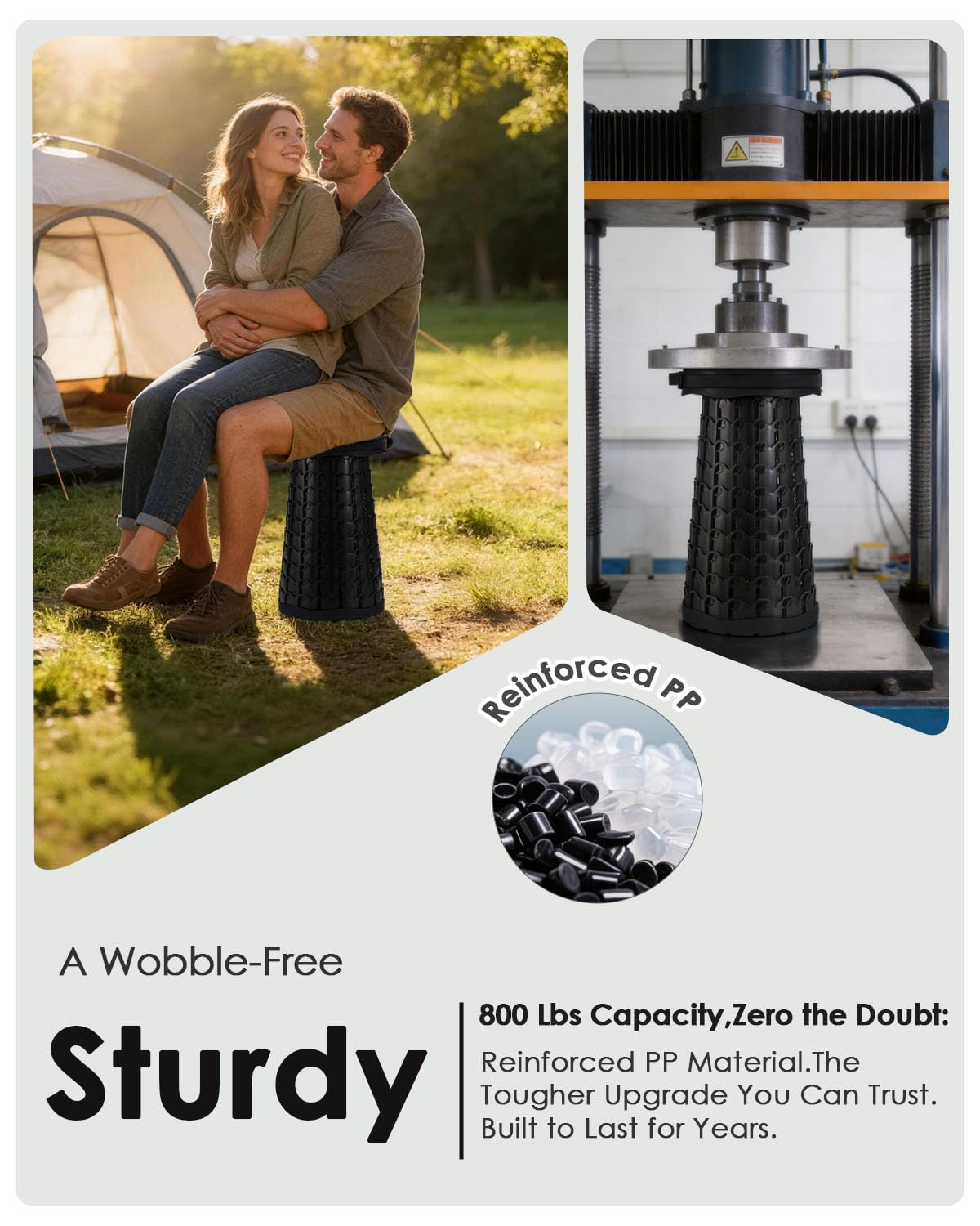 Collapsible Stool with Cushion Y902832