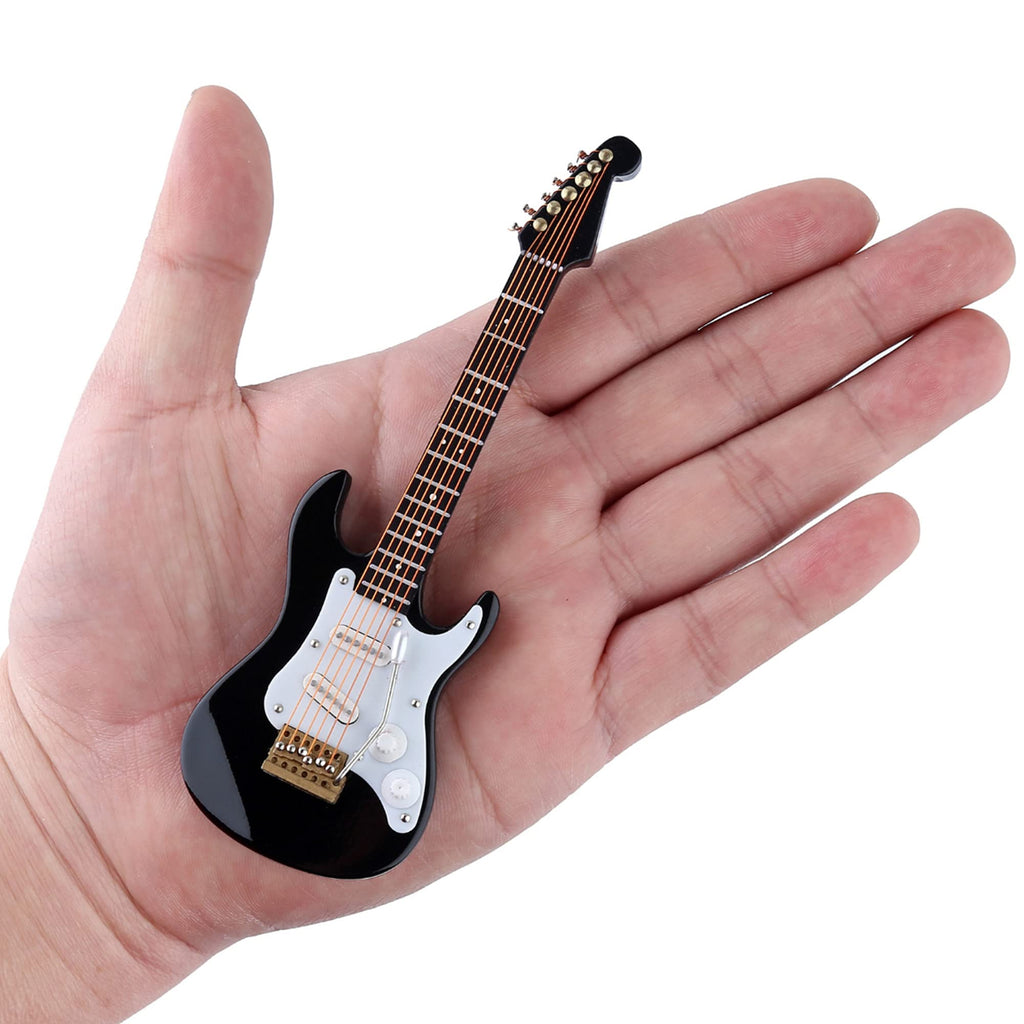 Miniature Electric Guitar Replica with Stand and Case K16872