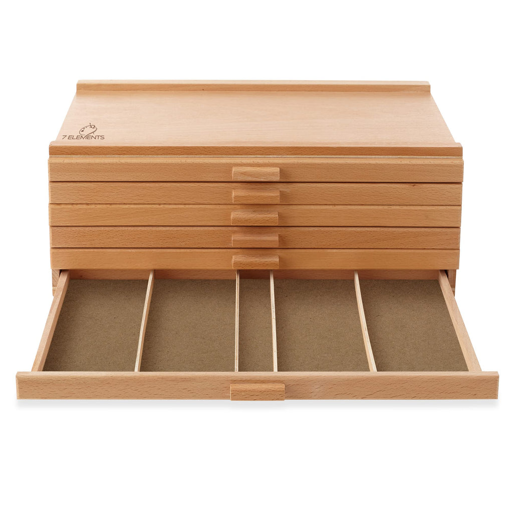 6 Drawer Wooden Artist Storage Box Z18570