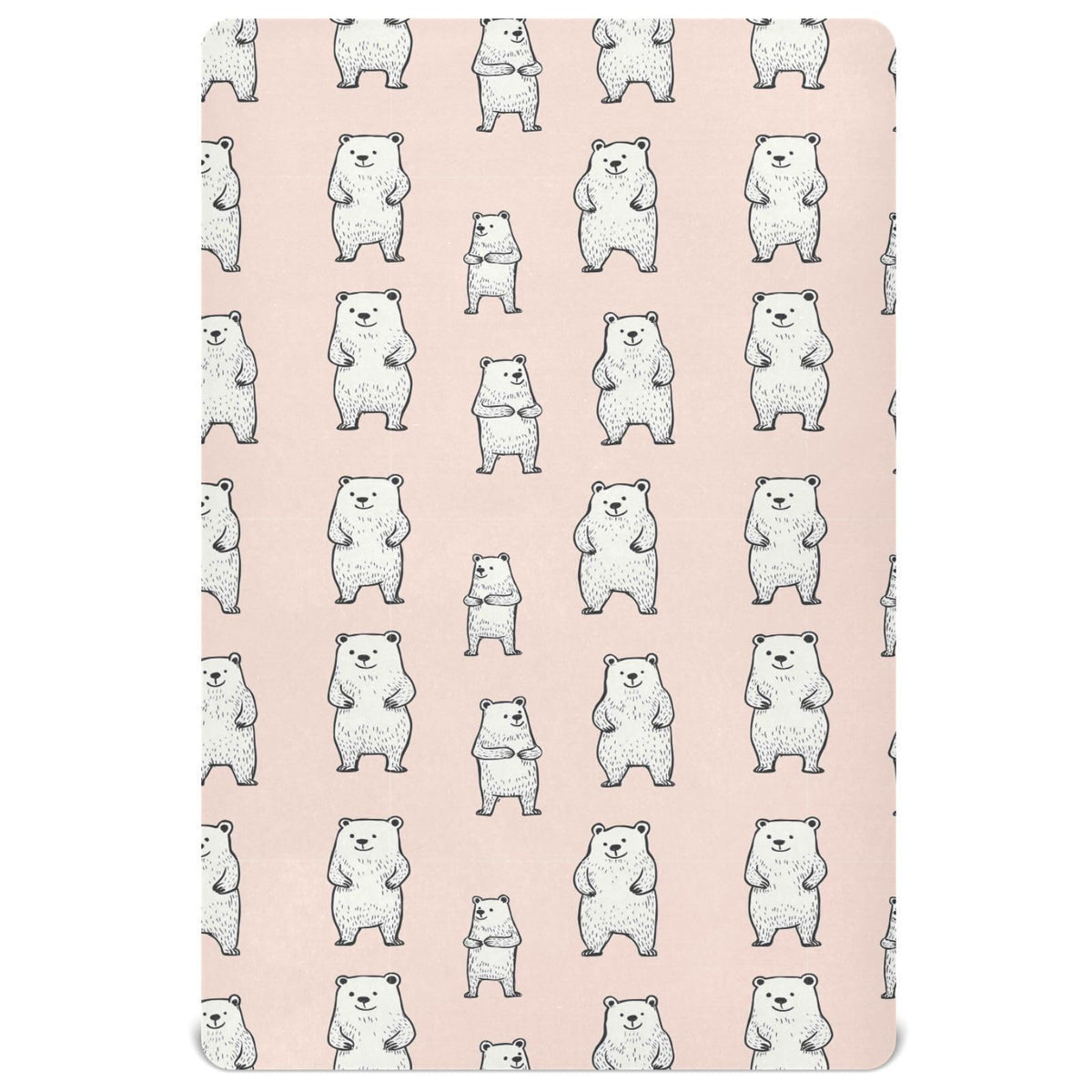 Soft Breathable Microfiber Crib Sheet, Standard Size 28in x 52in N278