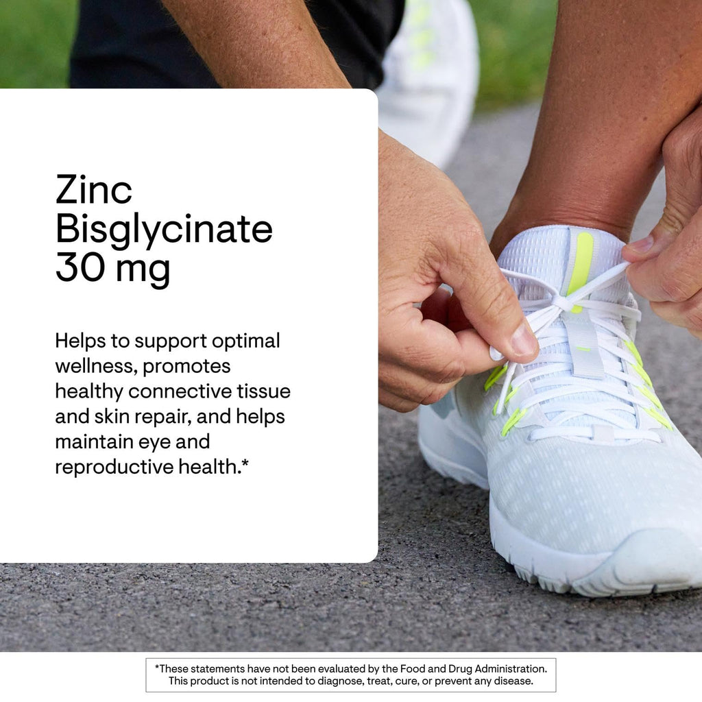 Zinc Bisglycinate 30 mg 60 Capsules D3673