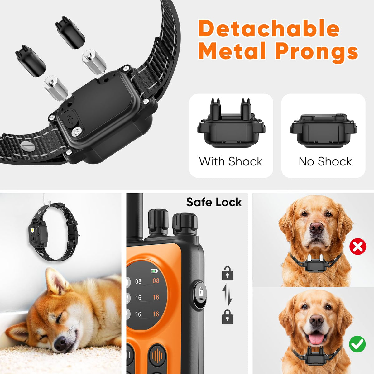 Orange Dog Training Collar with Remote Z152908