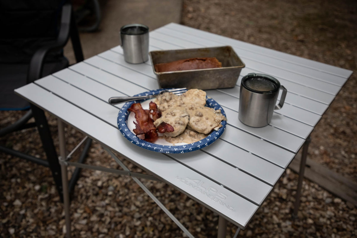 Aluminum Roll-Top Camp Table D44269