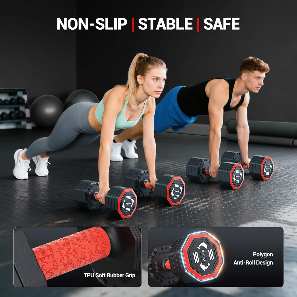 Adjustable Dumbbell Set 10/15/20/25 lb A706488
