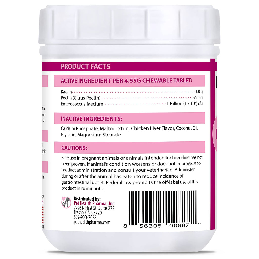 250 Tablets Chicken Liver Flavor Anti-Diarrheal for Dogs & Cats W37549