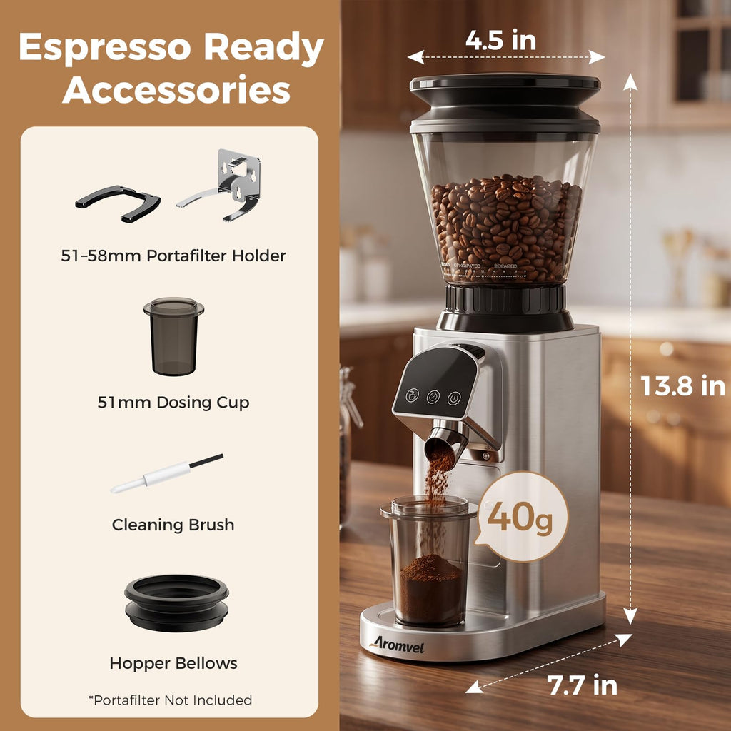 Conical Burr Coffee Grinder with 48 Settings O1573