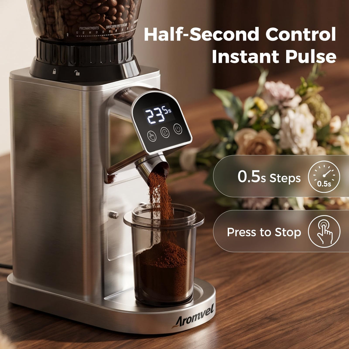 Conical Burr Coffee Grinder with 48 Settings O1573