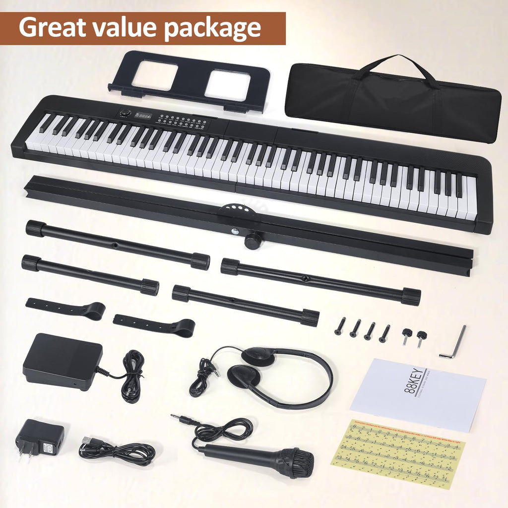 88 Key Electric Digital Piano with Semi Weighted Keys Y551853