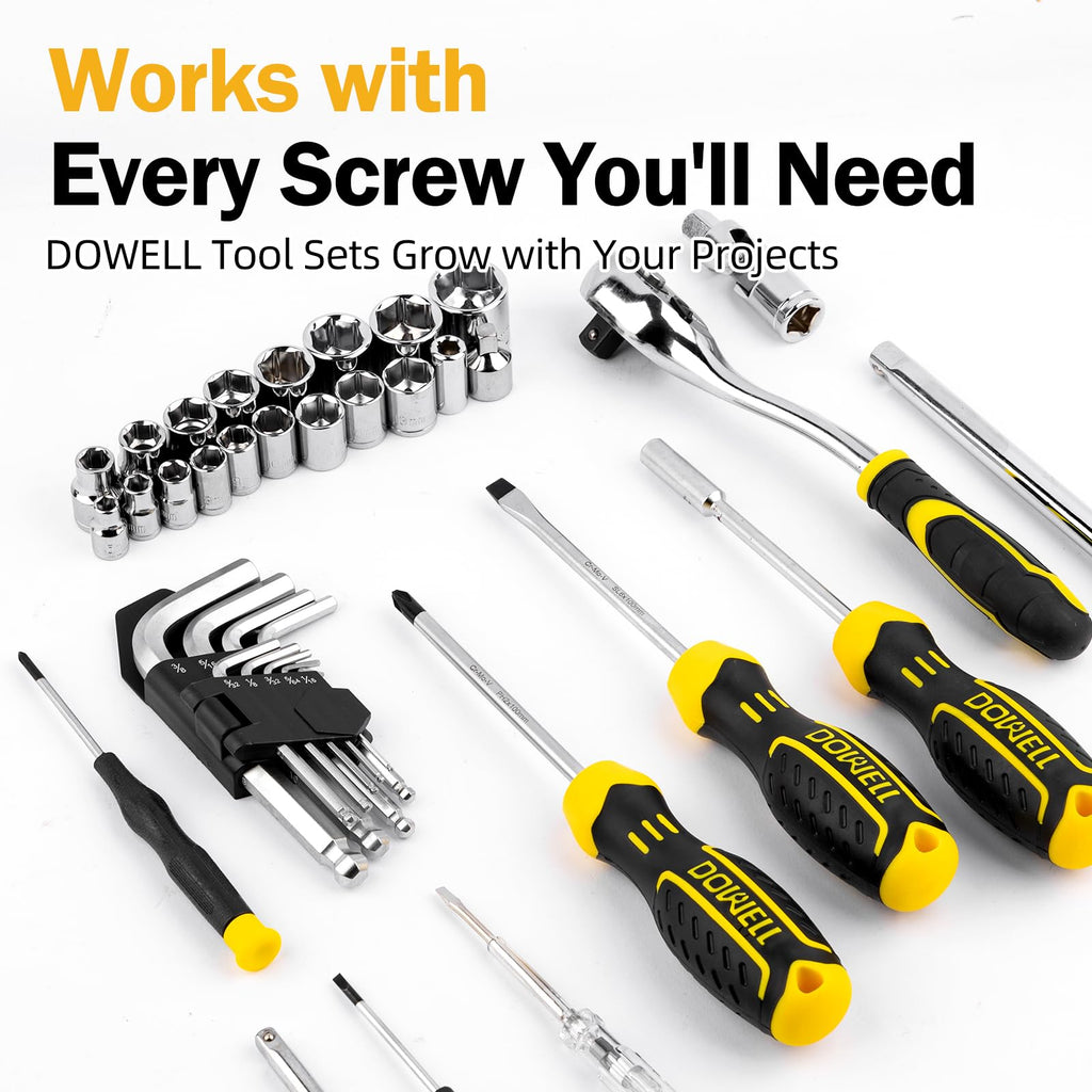 299-Piece Professional Hand Tool Set with Sockets, Pliers, Hex Keys, Screwdrivers H575