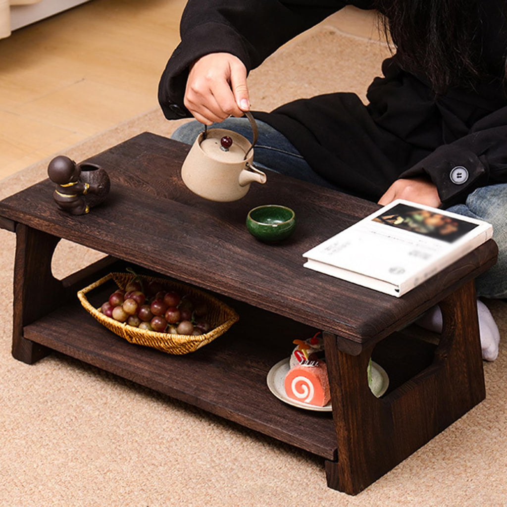 Foldable Japanese Low Floor Table 60x30x22cm Z79994
