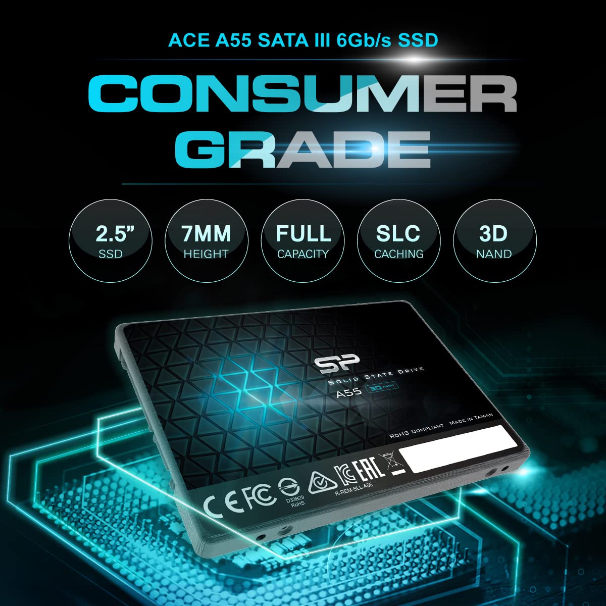 1TB SATA III 2.5" Internal Solid State Drive X250