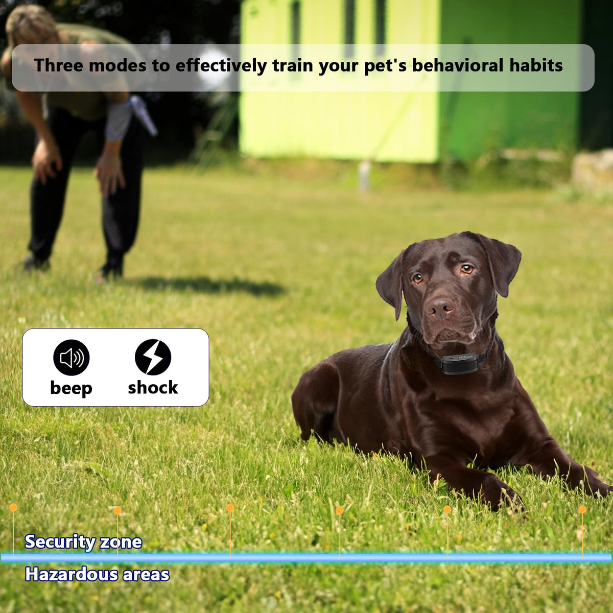 In-Ground Electric Dog Fence System with Waterproof Training Collar C88367