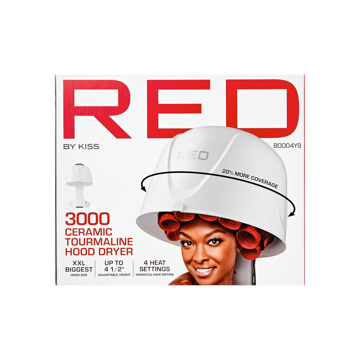 Ceramic Tourmaline Hood Dryer, 4 Heat Settings N44090