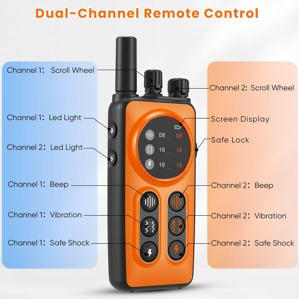 Orange Dog Training Collar with Remote Z152908