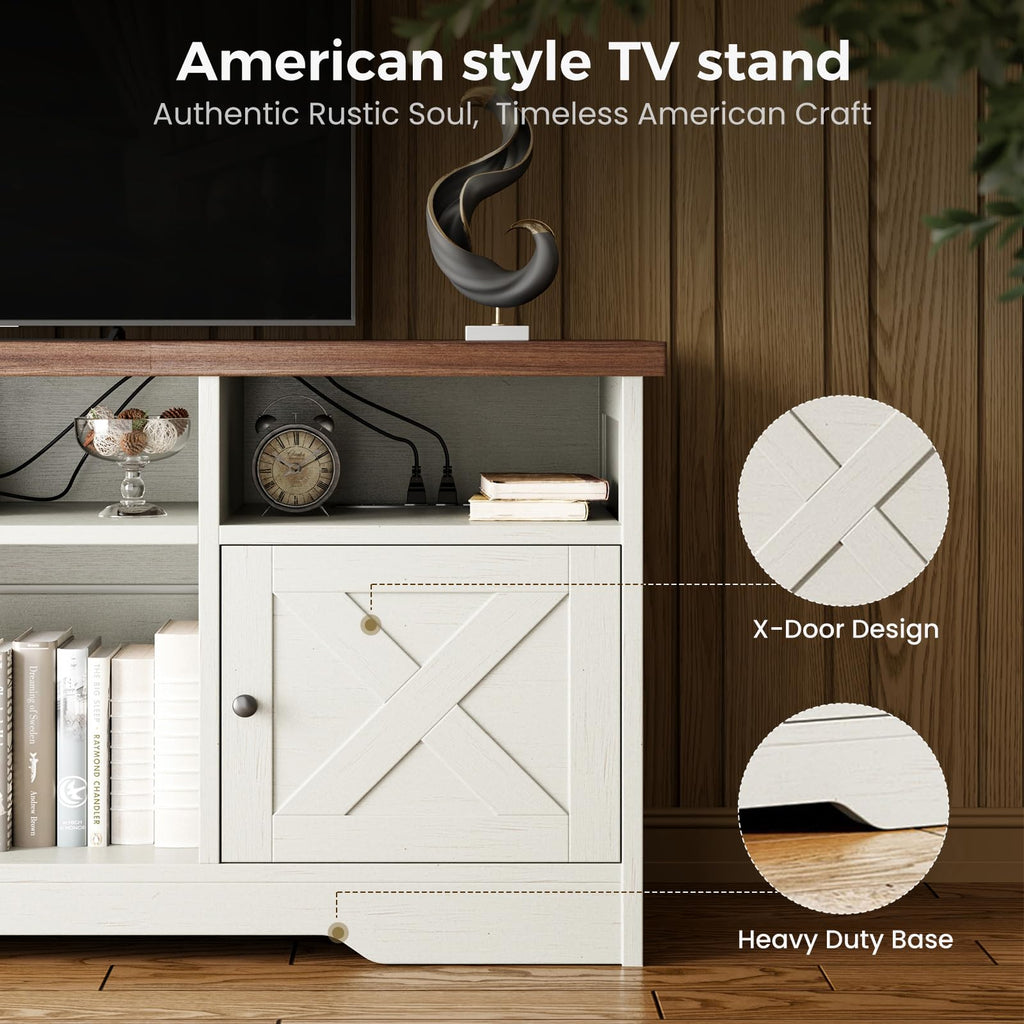 White TV Stand B726