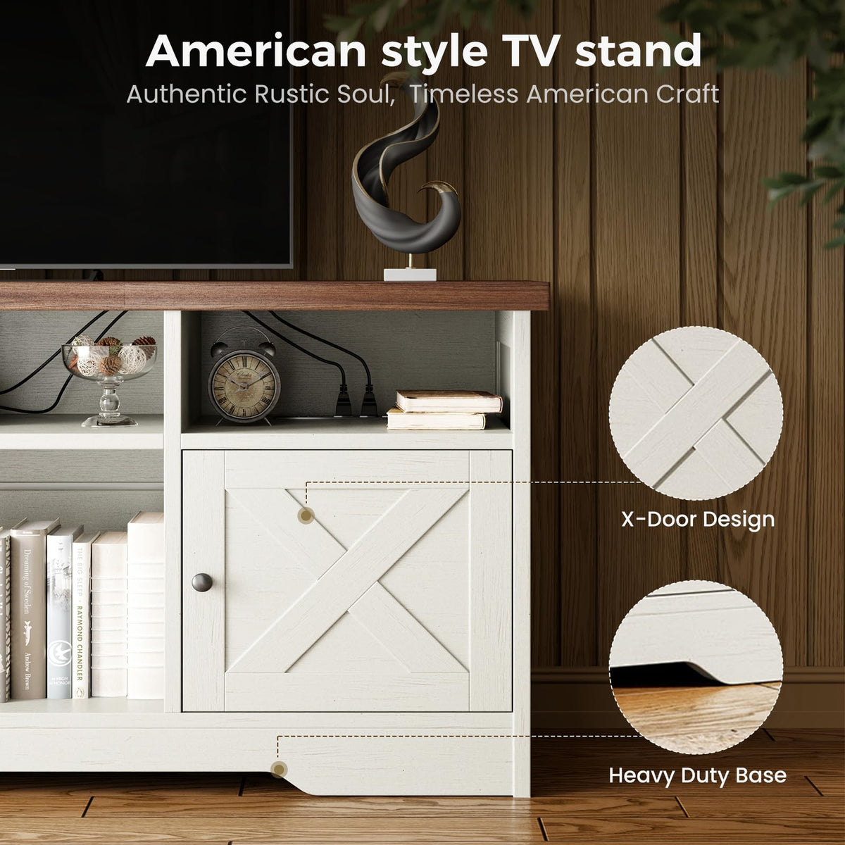 White TV Stand B726