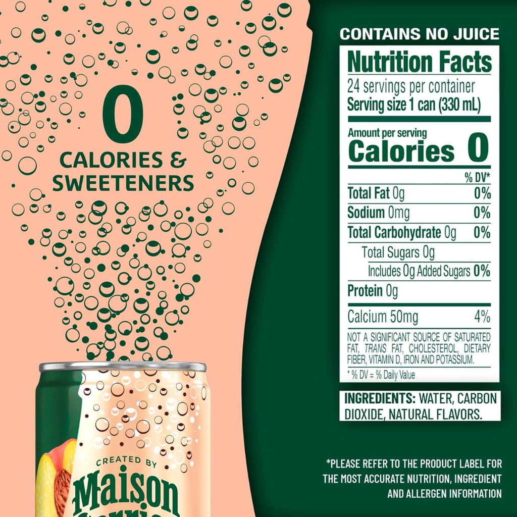 Flavored Sparkling Water 6 Flavor Variety Pack 18 Count Y535