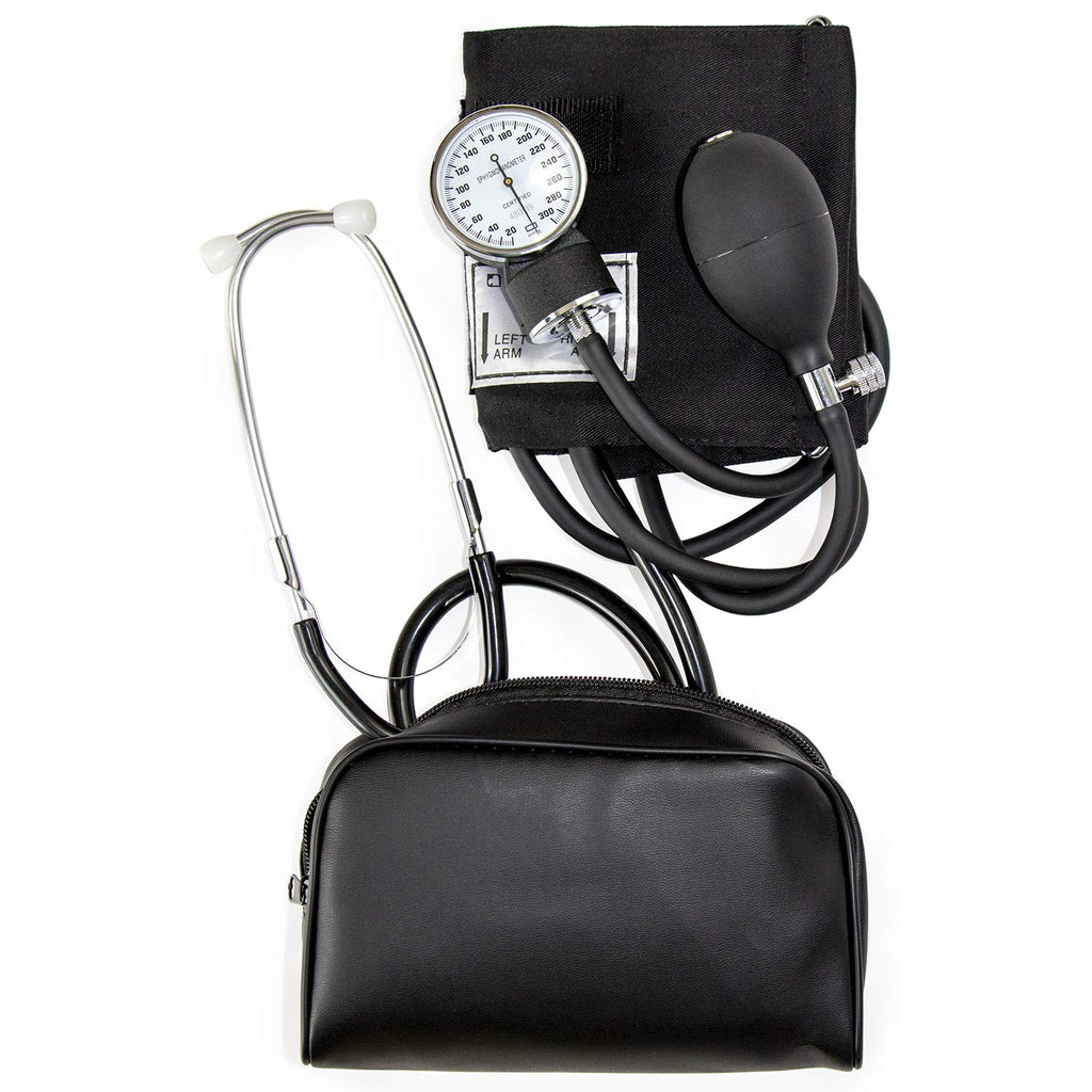Manual Blood Pressure Monitor with 13-17 Inches Cuff and Attached Stethoscope C440400