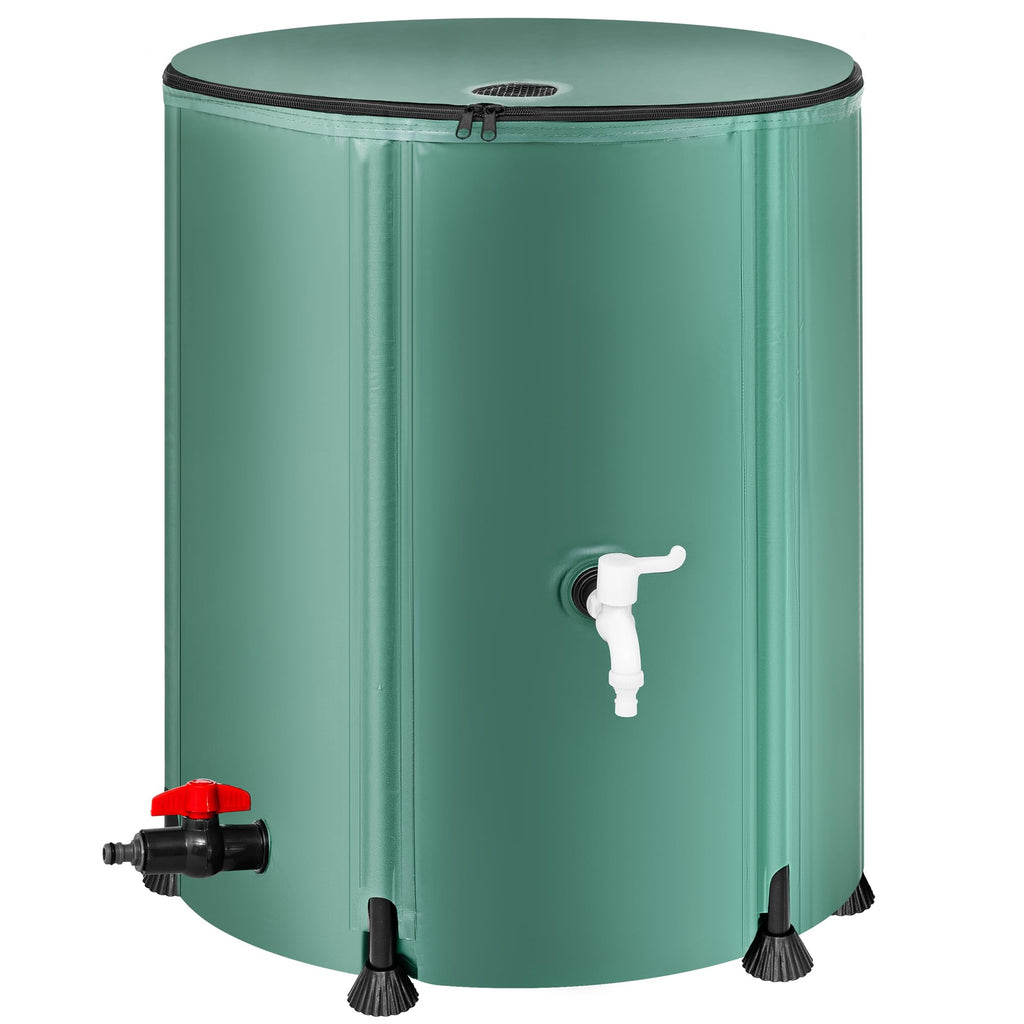 Collapsible 53 Gallon Rain Barrel with Spigots V705