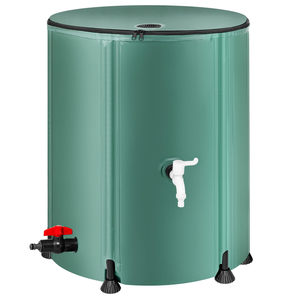 Collapsible 53 Gallon Rain Barrel with Spigots V705