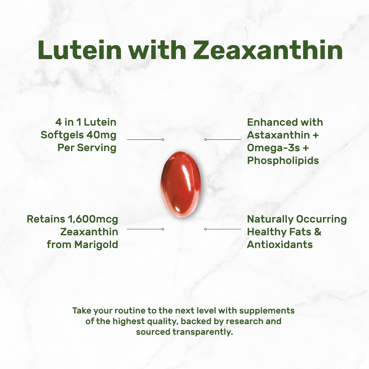 Lutein and Zeaxanthin 40mg 300 Softgels R7799