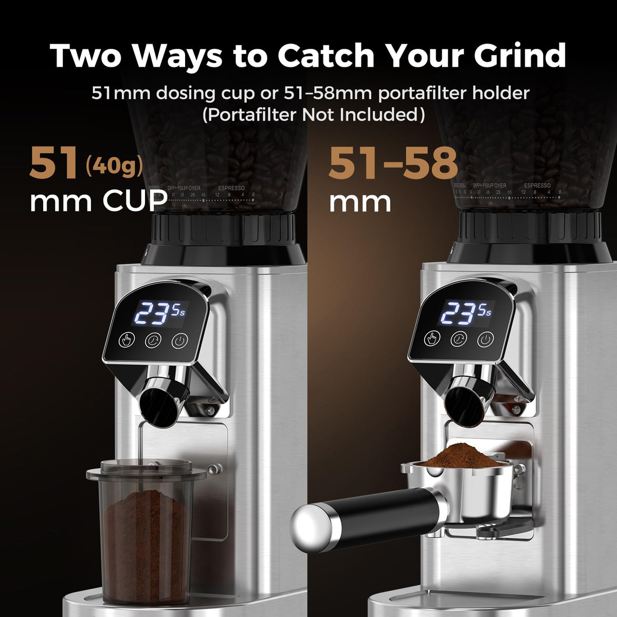 Conical Burr Coffee Grinder with 48 Settings O1573