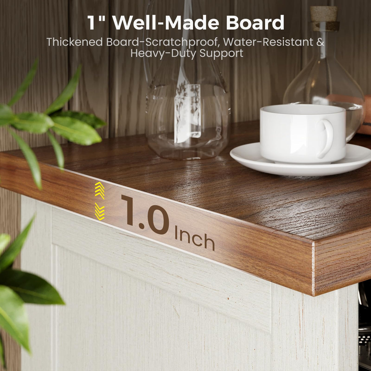 White TV Stand B726
