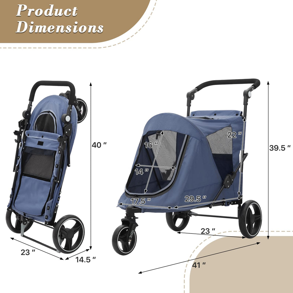 Blue Pet Stroller L9642