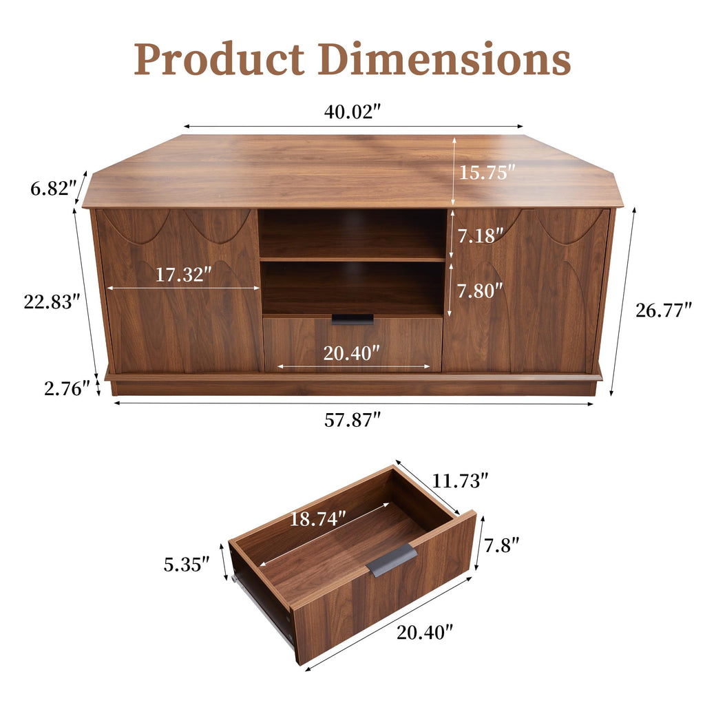Corner TV Stand up to 65 inch K462
