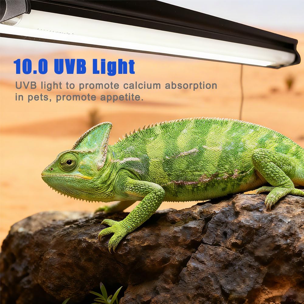 15W T8 UVB 10.0 Reptile Light Fixture Combo Kit V619843