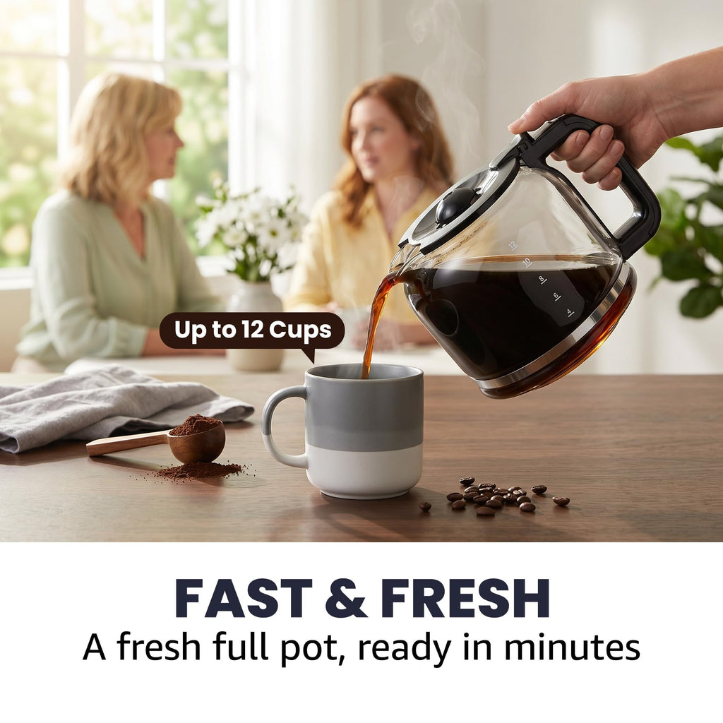 12-Cup Programmable Drip Coffee Maker S723