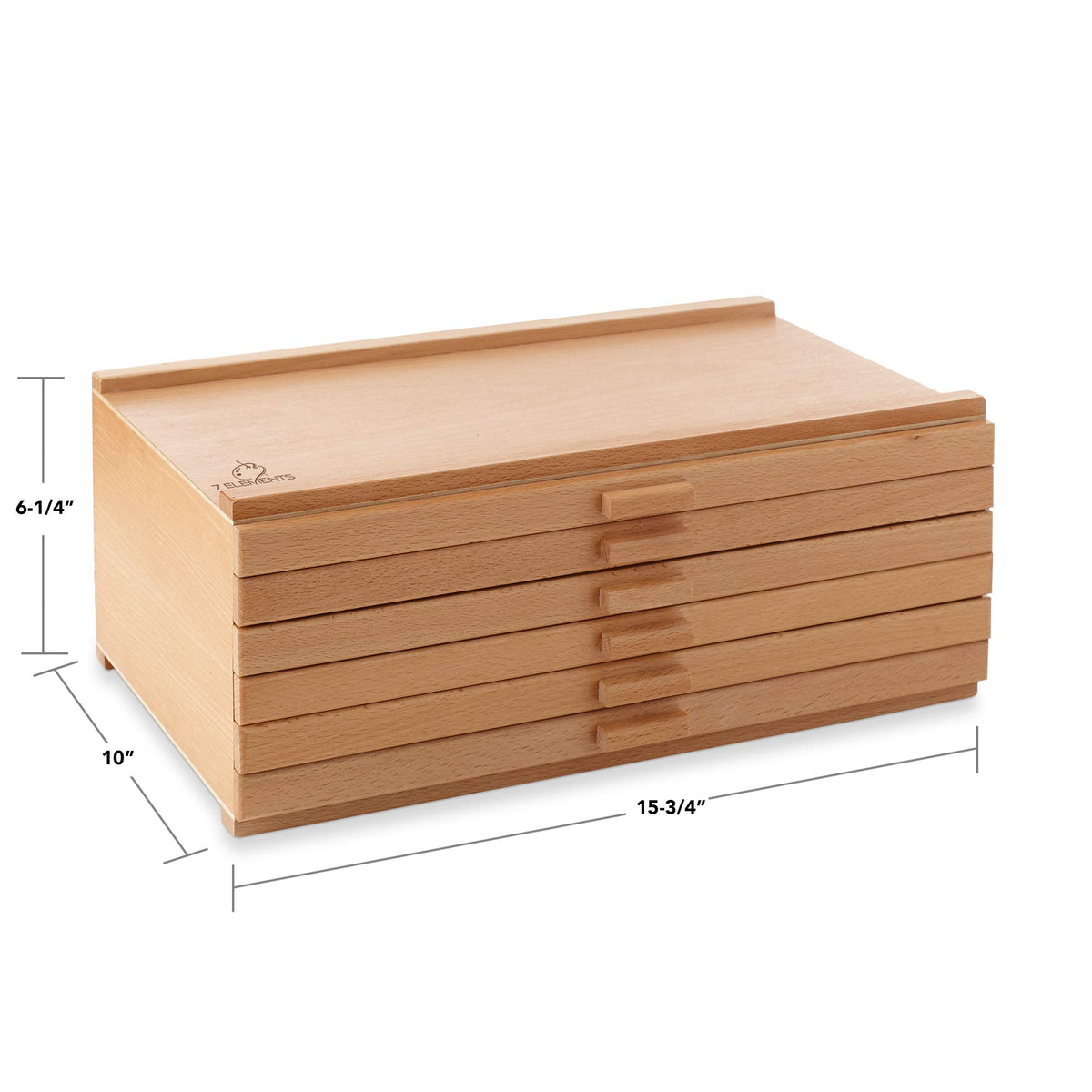 6 Drawer Wooden Artist Storage Box Z18570