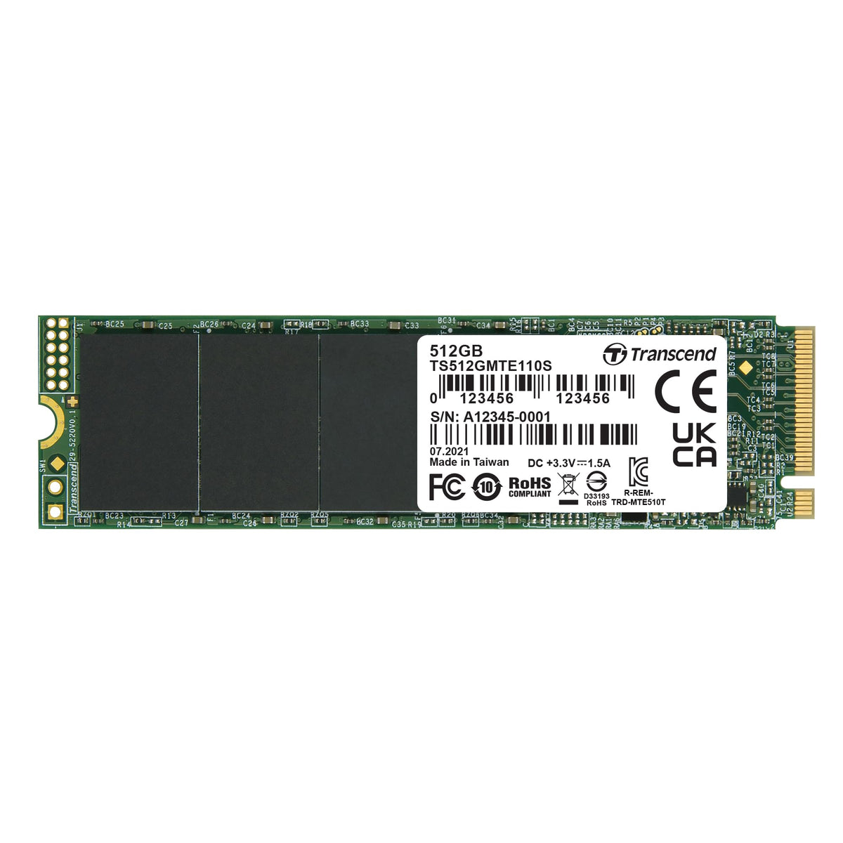 512GB PCIe 3.0 M.2 2280 SSD O218
