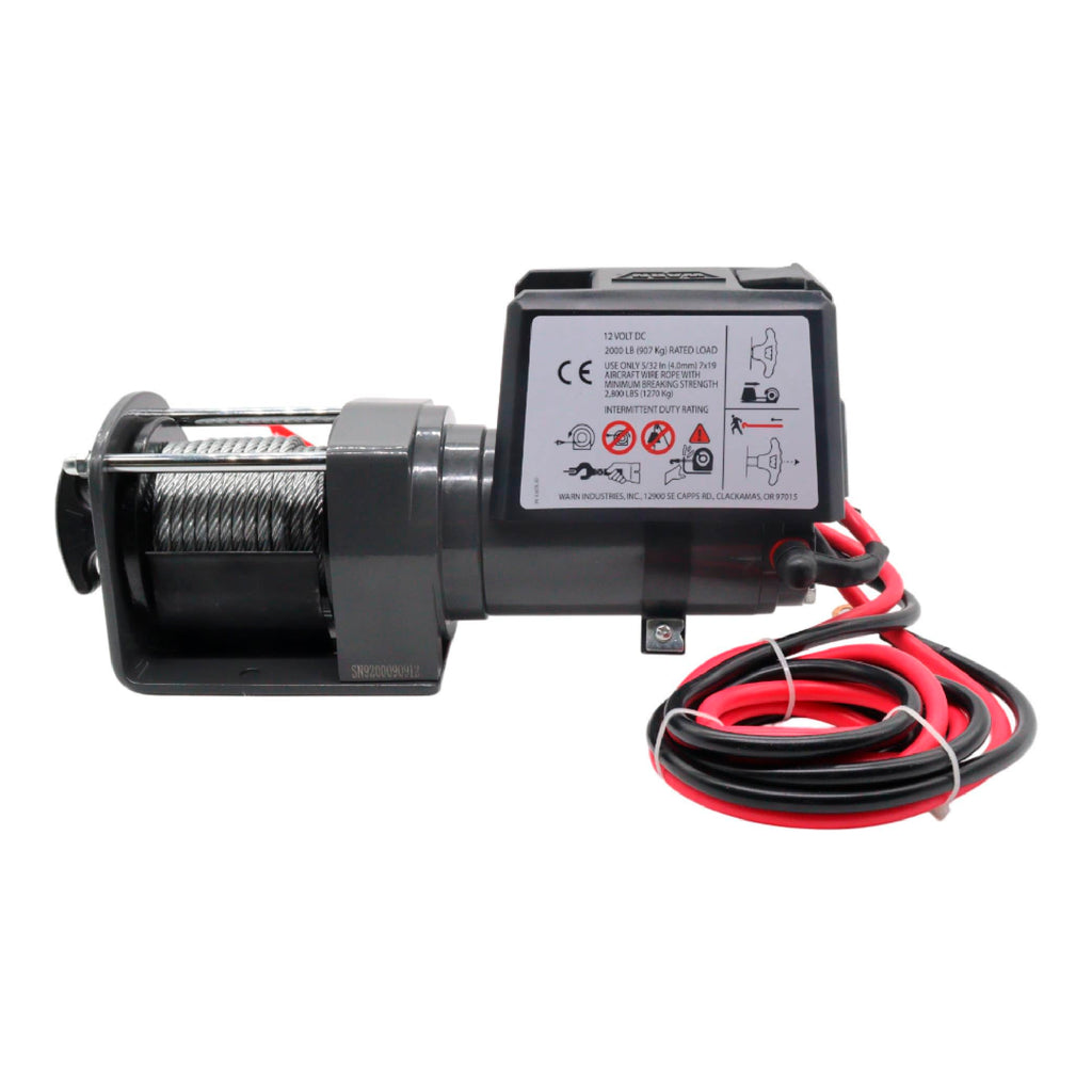 12V Electric Winch with 2000 lb Pulling Capacity B951620