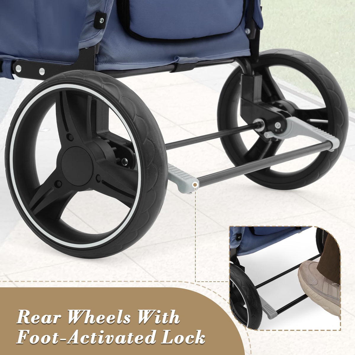 Blue Pet Stroller L9642