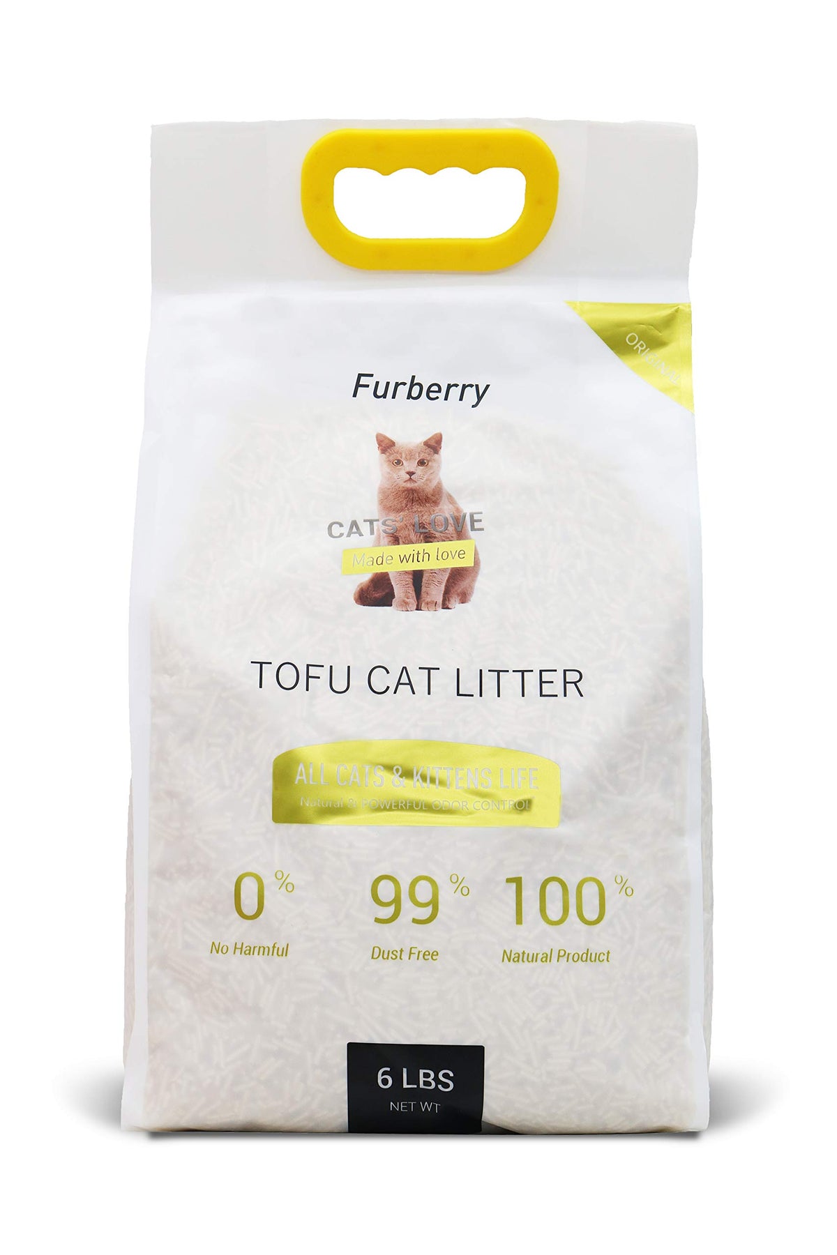 Natural Soy Tofu Cat Litter, Clumping, Flushable, Unscented, 2 Pack F712