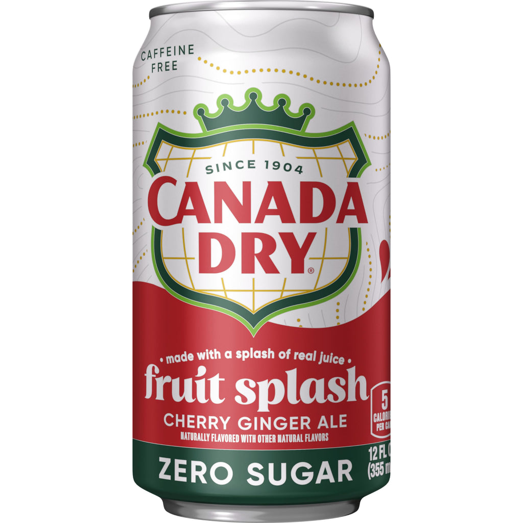 Zero Sugar Cherry Ginger Ale Soda, 12 fl. oz. Cans, 12 Pack N918020