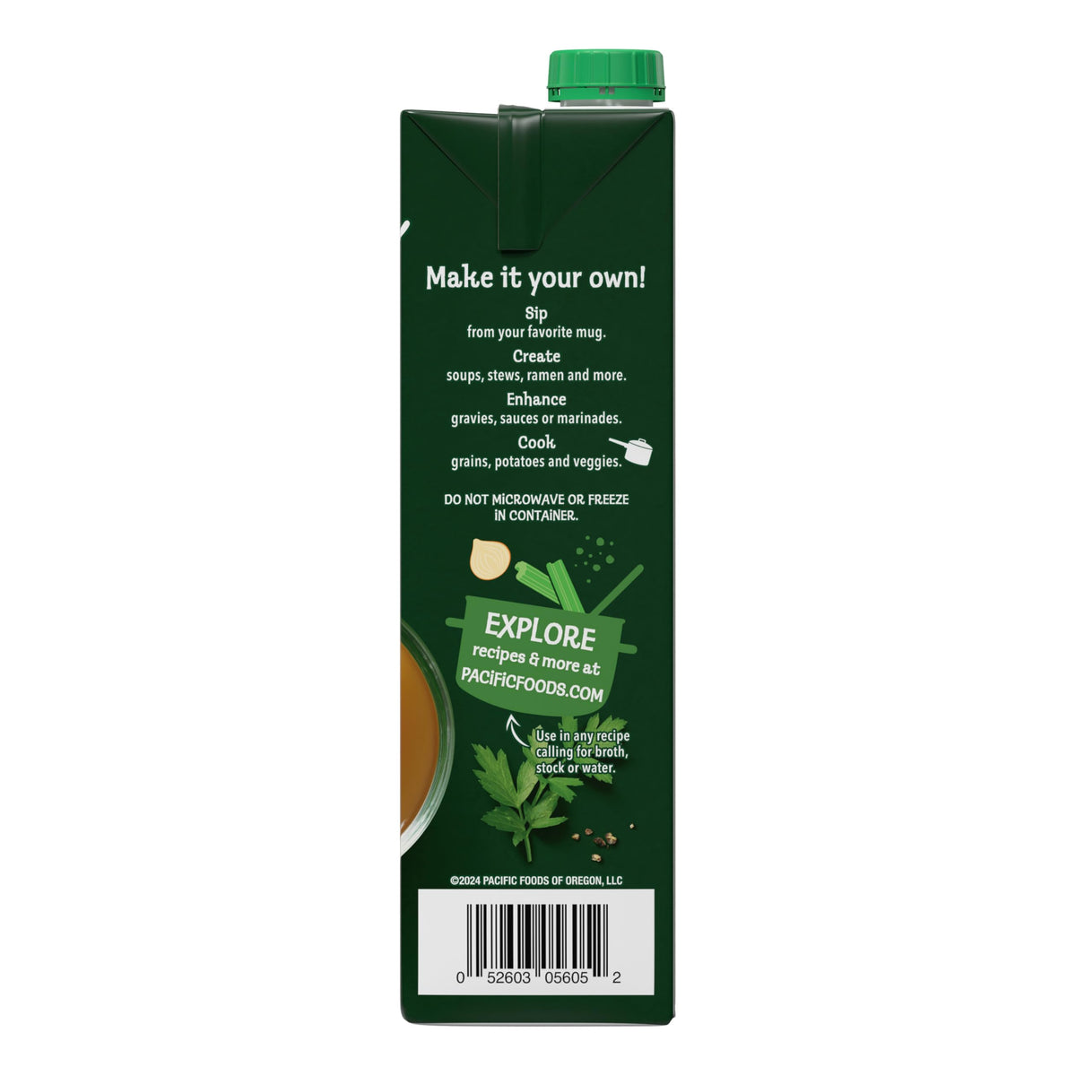 Organic Beef Bone Broth 32 oz Carton Pack of 4 V510614