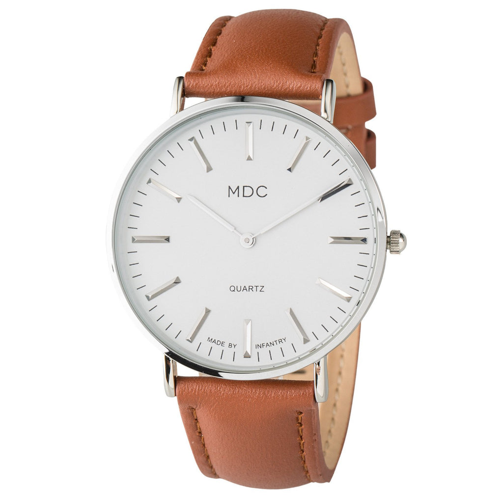 Minimalist Dress Watch Ultra Thin Leather Band F861