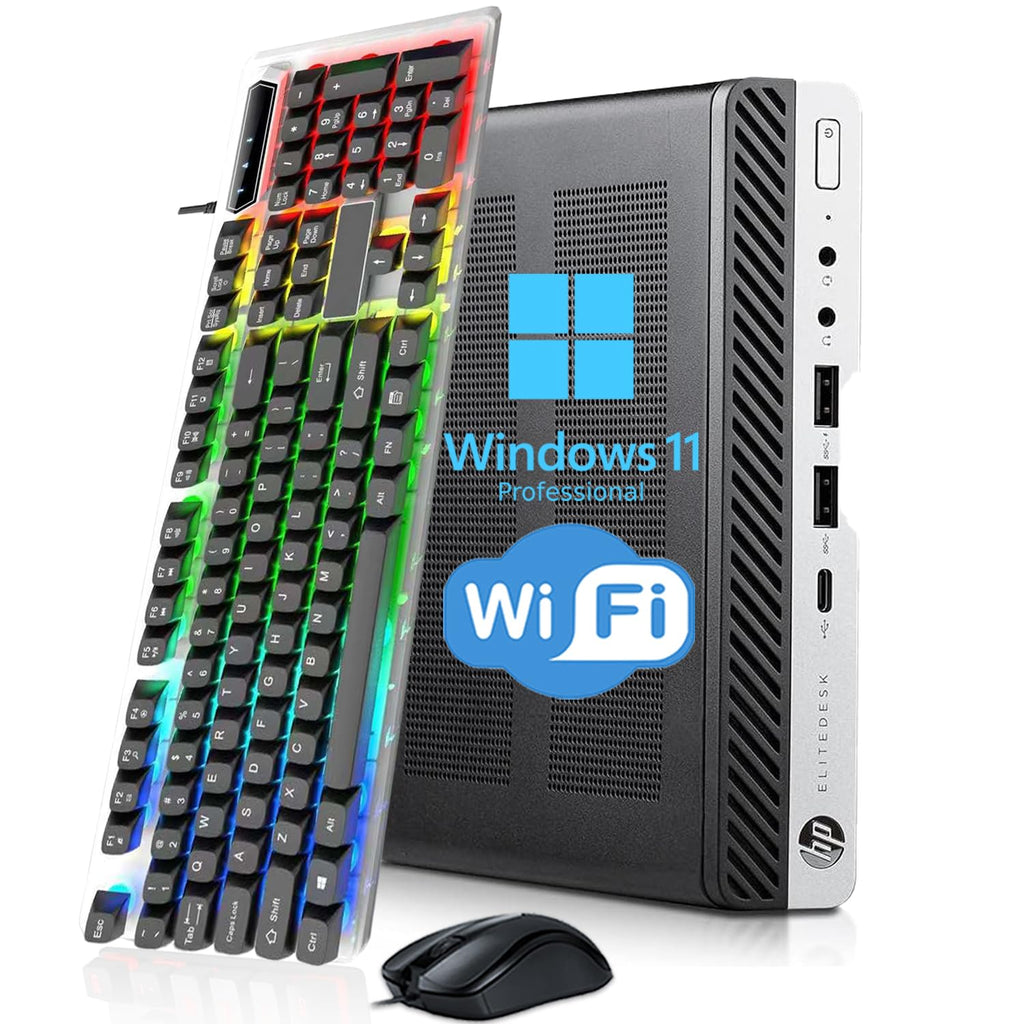 Mini PC Desktop Computer, Intel Core i5-9500T, 8GB DDR4 RAM, 256GB SSD, Windows 11 Pro N93904