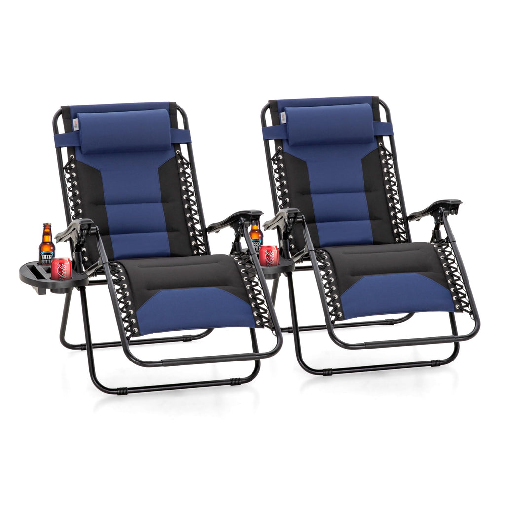 Zero Gravity Chairs Set of 2 Navy D706231