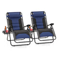 Zero Gravity Chairs Set of 2 Navy D706231