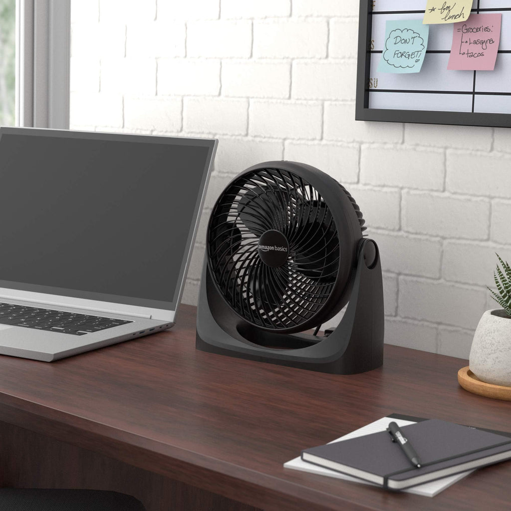 Black 3 Speed Air Circulator Desk Fan M62010